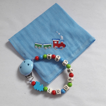 Nuscheli/Nuggikette Motiv Zug